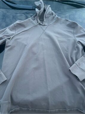 Swet Tailor Cotton Blend Dark Grey Pullover Casual Hoodie Size Large